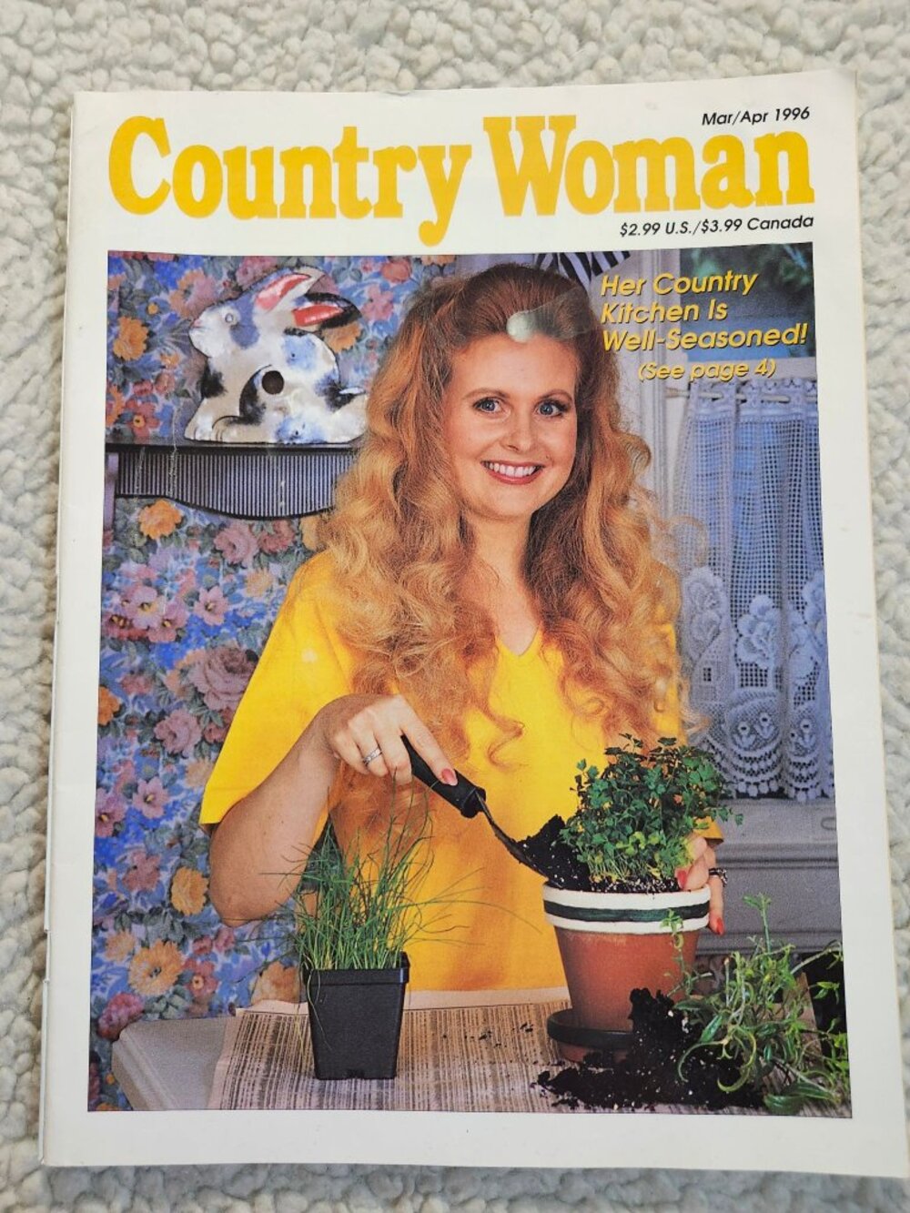 Country Woman Magazine Mar Apr 1996 Issue Her Country Kitchen Cooking Gardening
